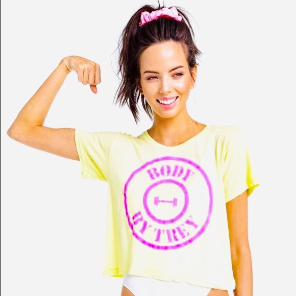 Wildfox Tops - 🆕🦊💋 NWT Wildfox Body by Trey Crop Gym Tee